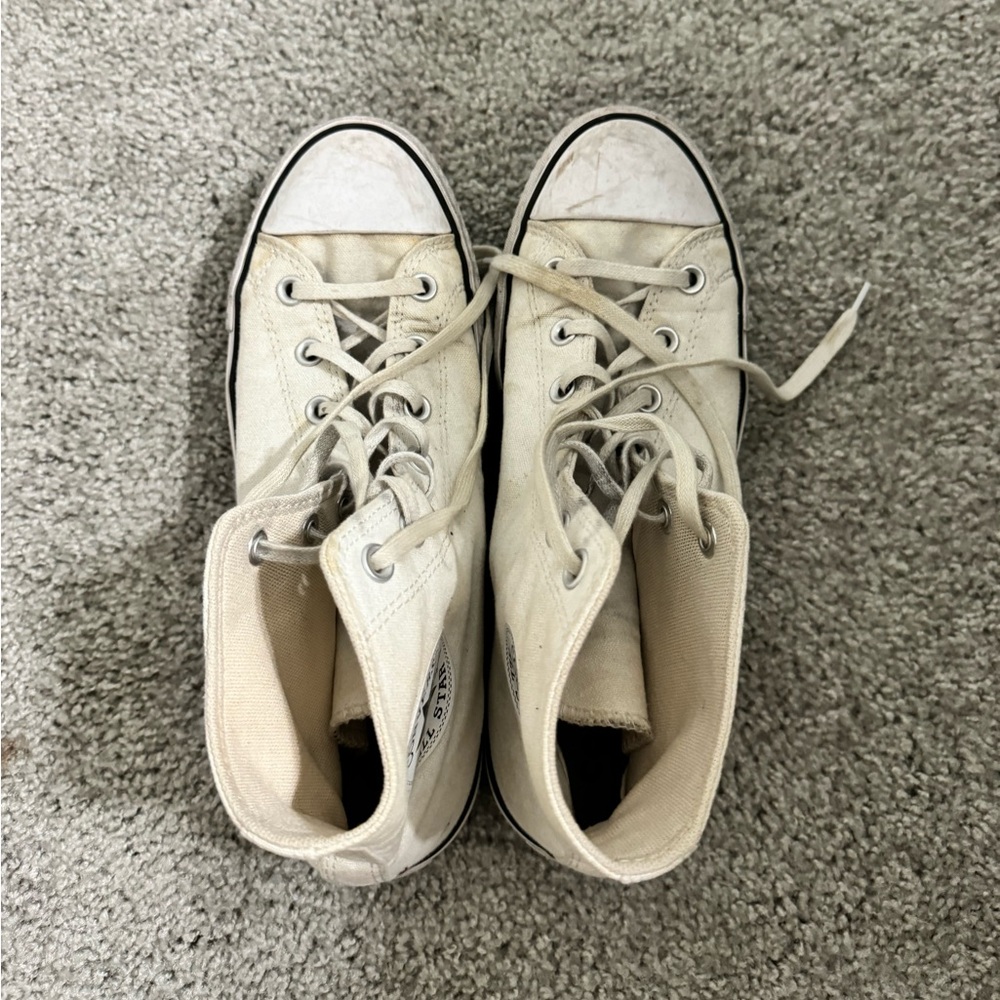 Women's White Platform Converse